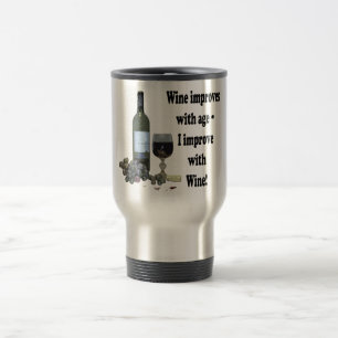 Wein verbessert mit Alter, ich verbessern mit Reisebecher
