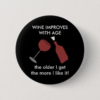 WEIN VERBESSERT MIT ALTER Wein-Knopf Button
