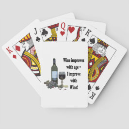 Wein verbessert sich mit dem Alter, ich besser mit Spielkarten