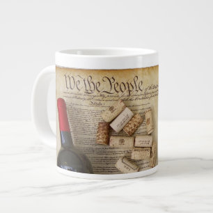Wein & Verfassung Jumbo Tasse! Jumbo-Tasse