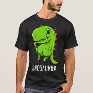 Wein Vinosaur Weißer Wein Winemaker T-Shirt