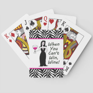 Wein Vixen, wenn Sie nicht gewinnen können, Wein Spielkarten