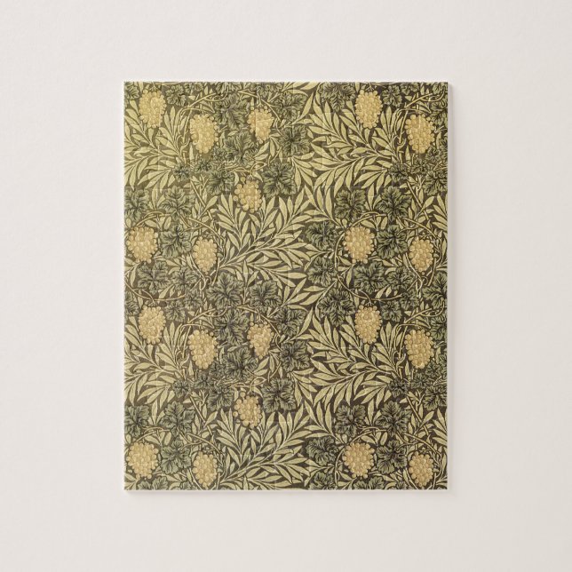 Wein von William Morris, Vintage Textilmuster (Vertikal)