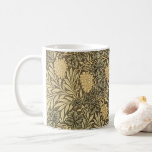 Wein von William Morris, Vintage Textilmuster Kaffeetasse