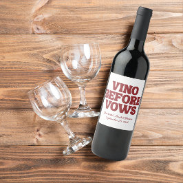 Wein vor Gelübden Burgunder-Junggesellinnenabschie Weinetikett