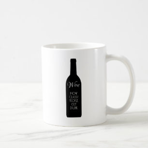 Wein, wie Klasse Menschen betrunken werden Kaffeetasse