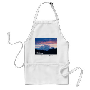 Wein zählt als eine Portion Obst! Humor Aprons Schürze