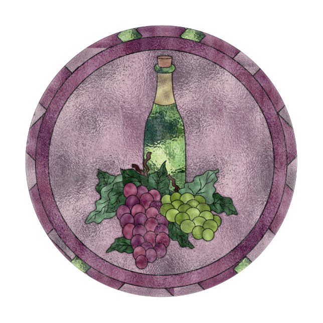 Wein-Zeit Schneidebrett (Vorderseite)