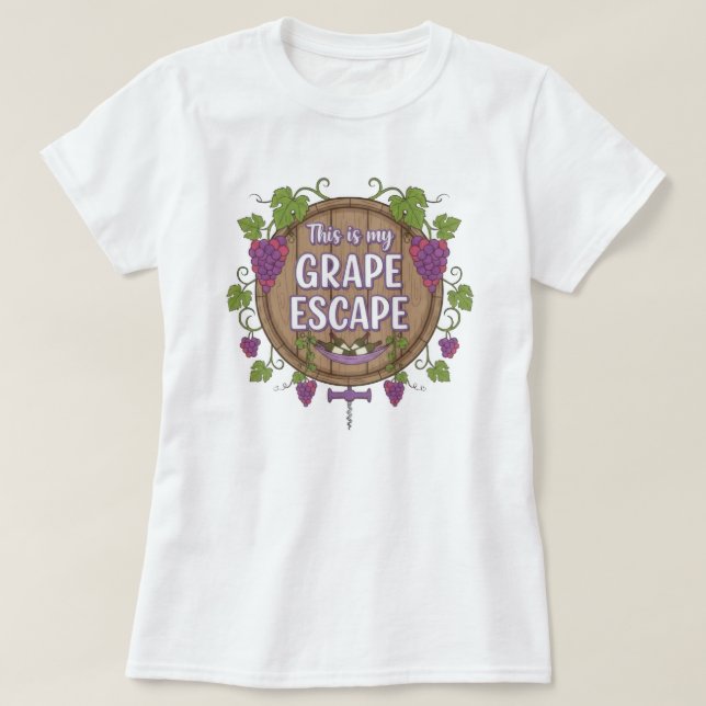 Wein Zeit T-Shirt (Design vorne)