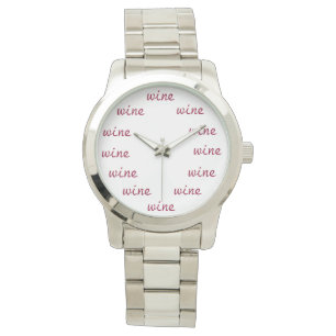 Wein-Zeit-Uhr Armbanduhr