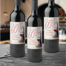 Wein zum 60. Geburtstag
