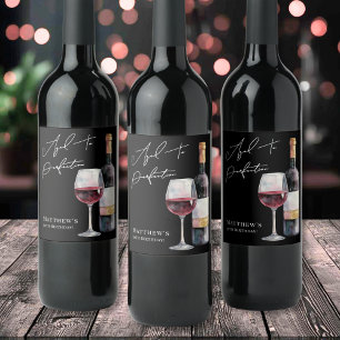 Wein zum Geburtstag - gereift bis zur Vollkommenhe Weinetikett