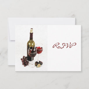 Weinabendessen-Feiereinladung RSVP Karte