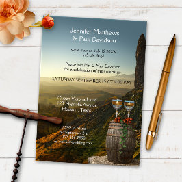 Weinanbau nach Hochzeit Einladung