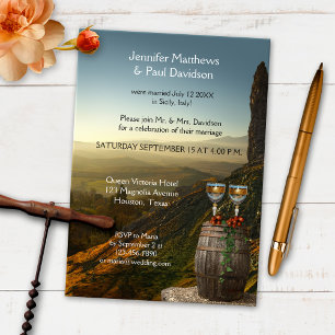 Weinanbau nach Hochzeit Einladung