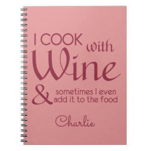 Weinangebot individuelle Name Notebook Notizblock