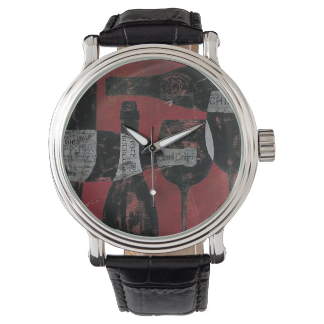 Weinauswahl Armbanduhr (Vorderseite)