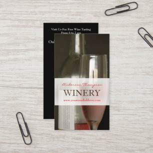 Weinbar Weingut Visitenkarte