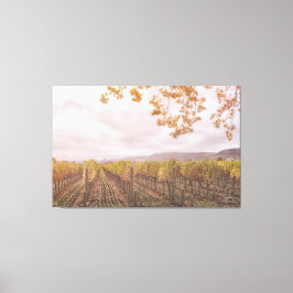Weinbau im Herbst Leinwanddruck