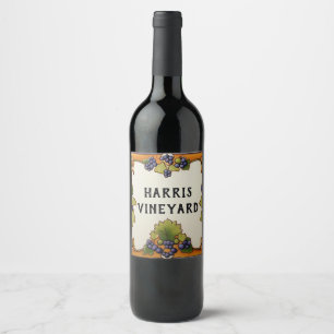 Weinbau Individuelle Name Tafel Zeichen Weinetikett
