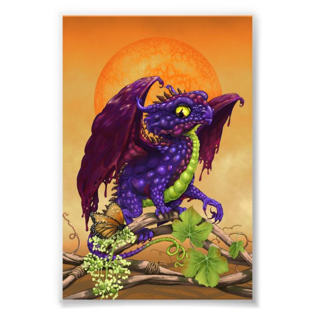 Weinbau Jelly Dragon 4x6 Print Fotodruck (Vorne)