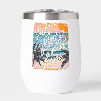 Weinbecher für Strandliebhaber – Salzwasser & Sonn
