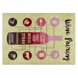 Weinbegleiter Lebensmittel- und Weinvergnügen Schneidebrett