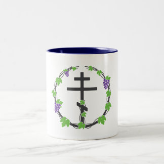 Weinberg der Lord Coffee Tasse mit Lila Innenhof