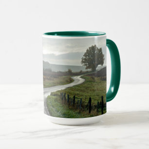 Weinberg in Lantignié (Departement Rhône) Tasse