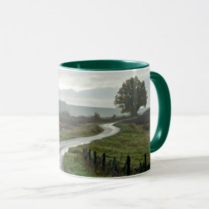 Weinberg in Lantignié (Departement Rhône) Tasse