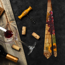 Weinberg oder Weinthemenbereich Krawatte