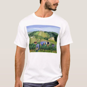 Weinberg-Oliven und Sonnenblumen T-Shirt