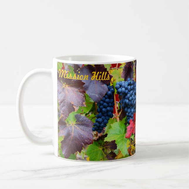 Weinberg-Tasse Kaffeetasse (Links)