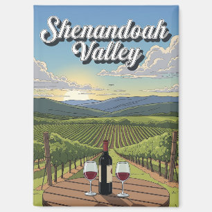 Weinberg Virginia Shenandoah Valle Postkarte Magnet