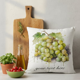 Weinberg Wasserfarbene Trauben Kissen