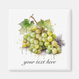 Weinberg Wasserfarbene Trauben Magnet