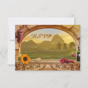Weinberge Hochzeit im Herbst UAWG Einladung