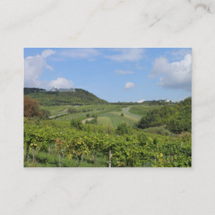 Weinberge im Grinking Wien Österreich Visitenkarte