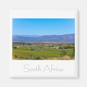 Weinberge Landschaft Südafrika SA Magnet