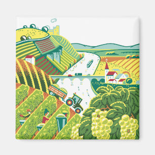 Weinberge Magnet
