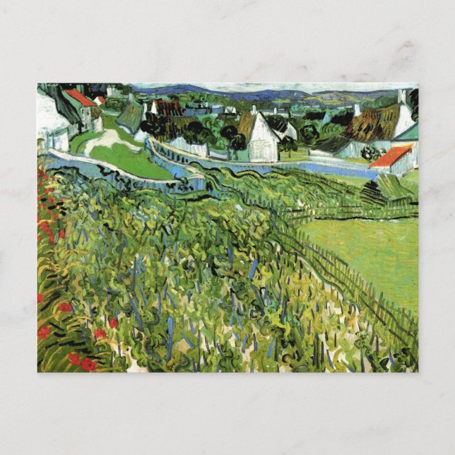 Weinberge mit Aussicht auf Arles Van Gogh Postkarte (Vorderseite)