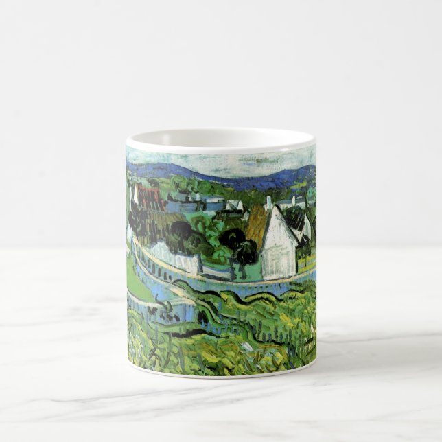 Weinberge mit Blick auf Auvers von Vincent van Gog Kaffeetasse (Mittel)