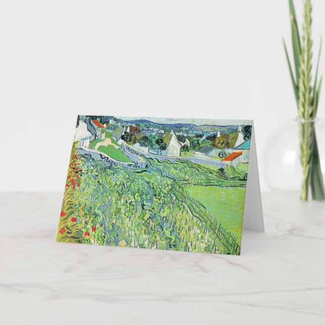 Weinberge von Vincent van Gogh in Auvers Karte (Vorderseite)
