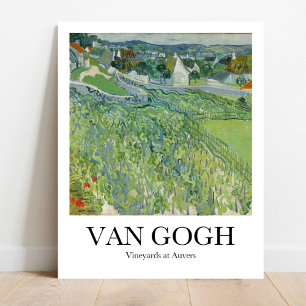 Weinberge von Vincent Van Gogh in Auvers Poster