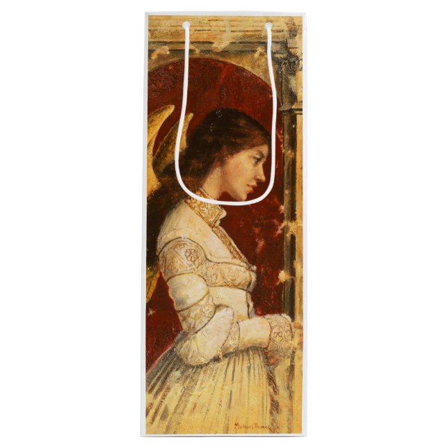 Weinbeutel vor Raphaelite Angel Geschenktüte Für Weinflaschen (Vorderseite)
