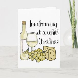 Weinbezogene Weihnachtskarte Karte