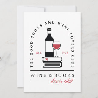 Weinbuchclub lustiger dunkler Romantik-Leser-Party Einladung