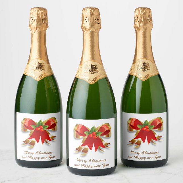 Weine aus Weihnachtsbäumen und knisterndes Set (Flaschen)