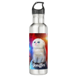 Weine im Weltraum Edelstahlflasche
