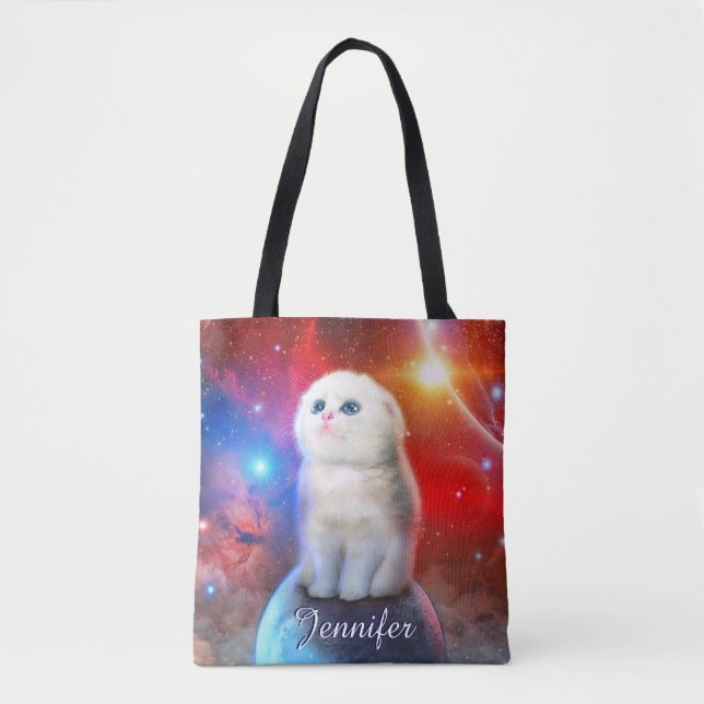 Weine im Weltraum Tasche (Vorderseite)